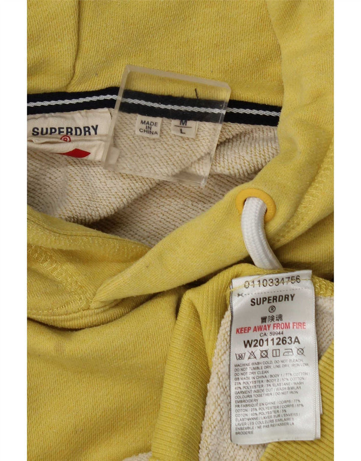 Superdry Herren Grafik-Hoodie-Pullover aus mittelgelber Baumwolle