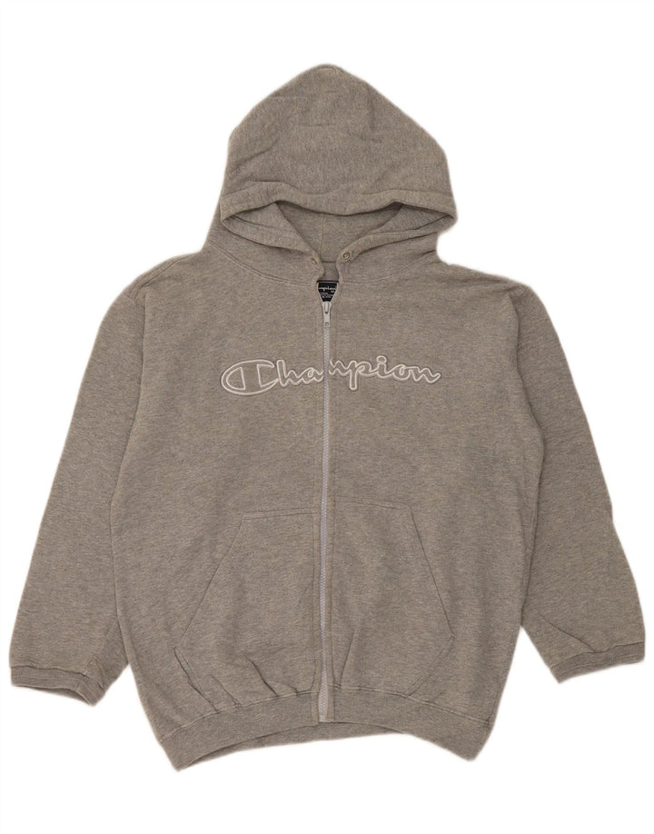 Champion Kapuzenpullover mit grafischem Reißverschluss für Jungen, 13–14 Jahre, Grau