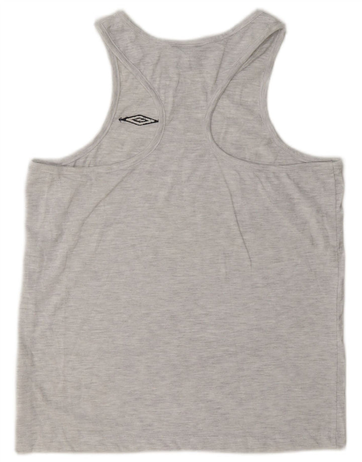 Umbro Herren-Trägershirt aus mittelgrau meliertem Polyester