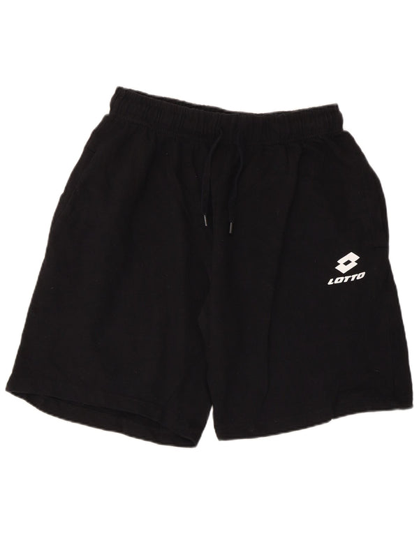 Lotto Sportshorts für Jungen, 15–16 Jahre, XL, schwarze Baumwolle