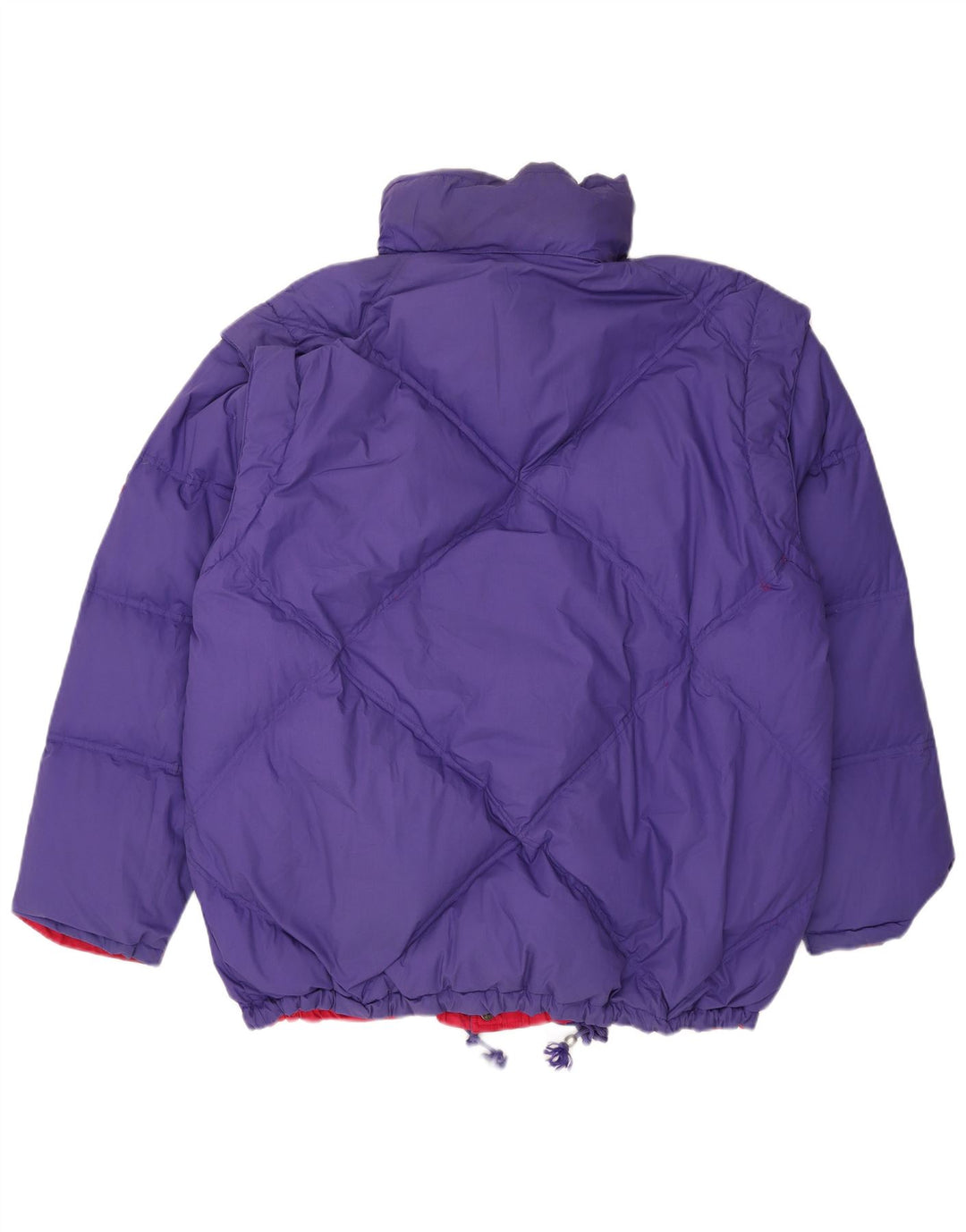 DIADORA Herren Übergroße wendbare wattierte Jacke UK 42 XL Rot Polyester