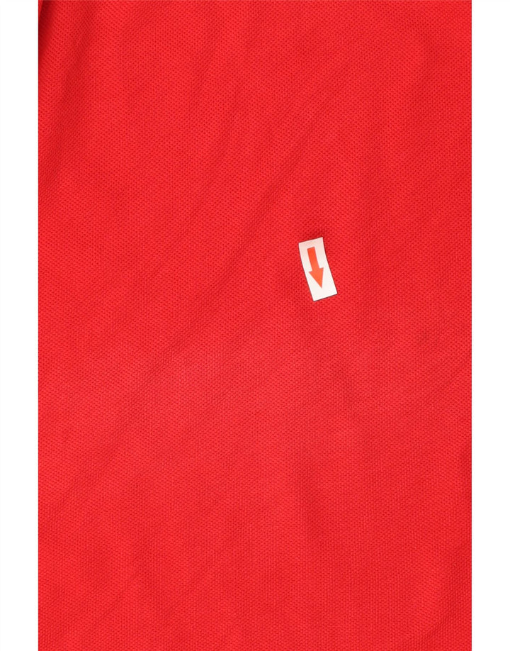 Lacoste Herren-Poloshirt, Größe 5, große rote Baumwolle
