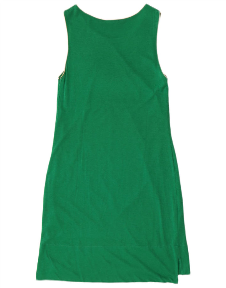 Massimo Dutti Damen ärmelloses Etuikleid, Größe S, Grün
