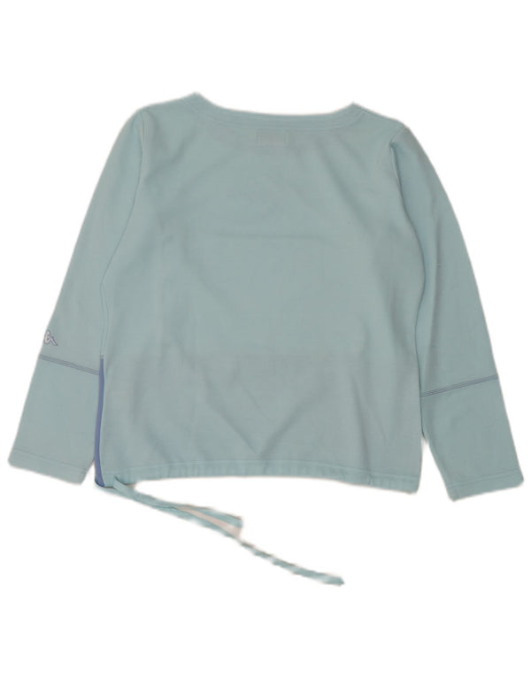 Kappa Langarm-Top mit Grafik für Mädchen, 13–14 Jahre, 2XL, Blau, Farbblock