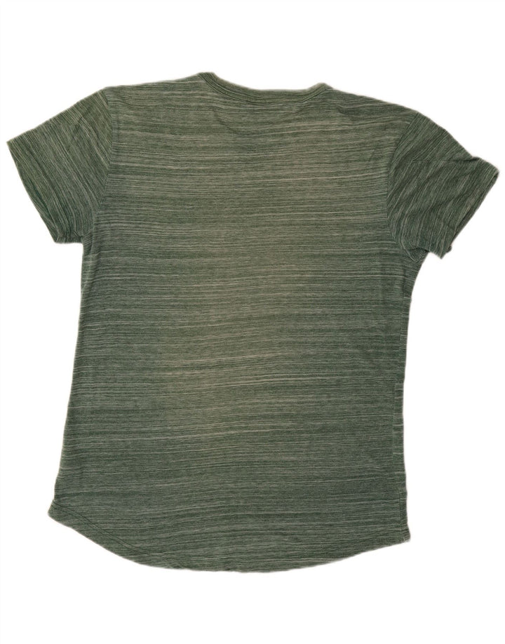 G-STAR Herren T-Shirt-Oberteil Mittelgrün gestreift aus Polyester