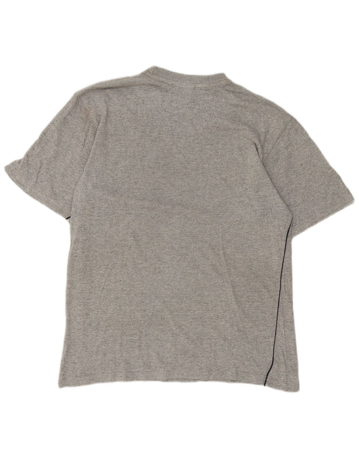 Asics Herren Grafik T-Shirt Top XL Grau gefleckte Baumwolle