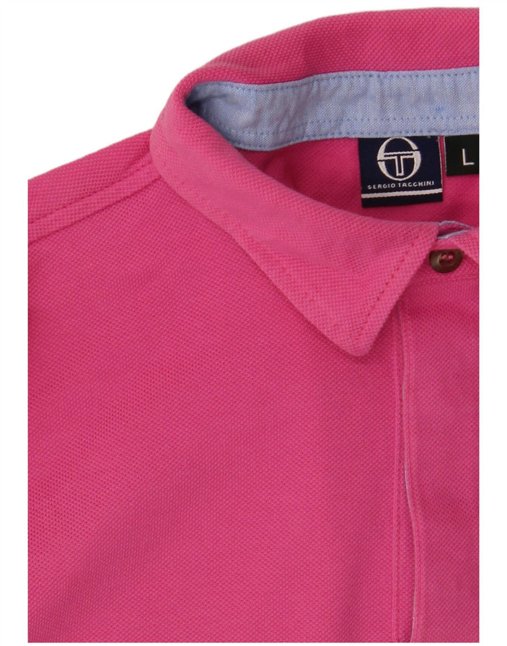 Sergio Tacchini Herren Poloshirt Large Pink