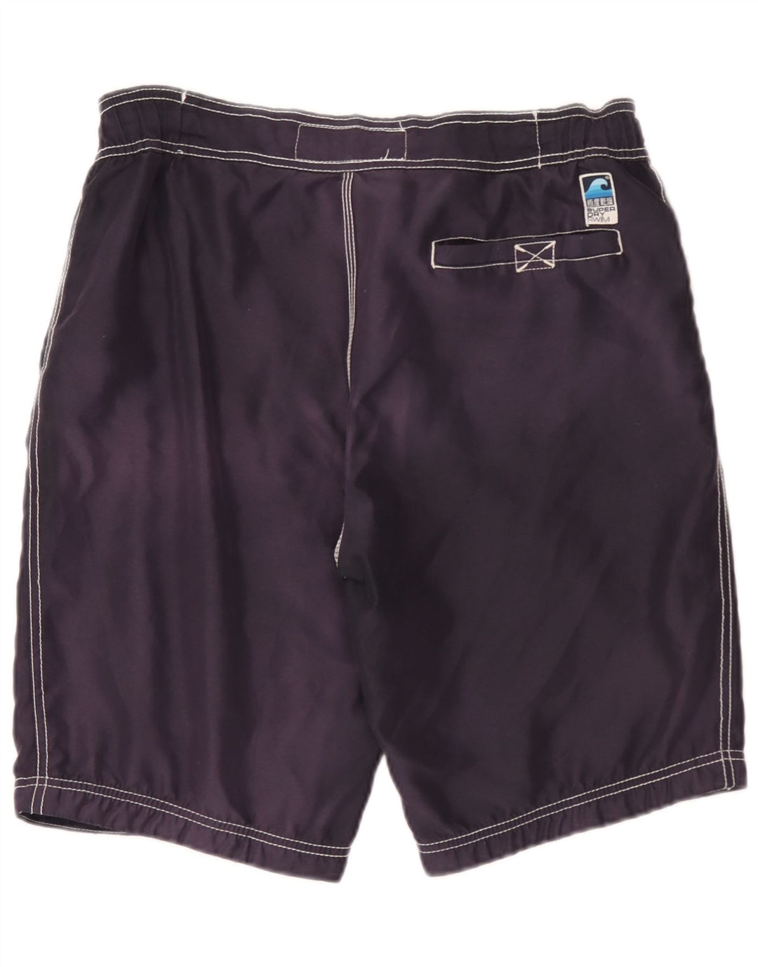 Superdry Herren-Badeshorts mit Grafik, mittelgroß, Marineblau, Polyester