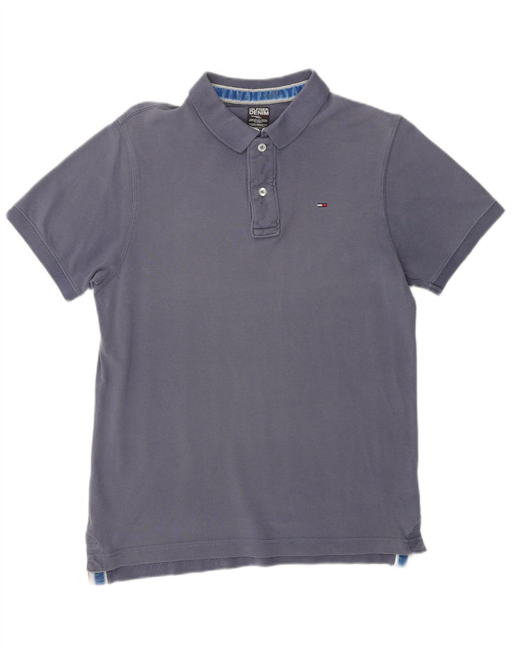 TOMMY HILFIGER Herren Poloshirt Medium Marineblau Baumwolle