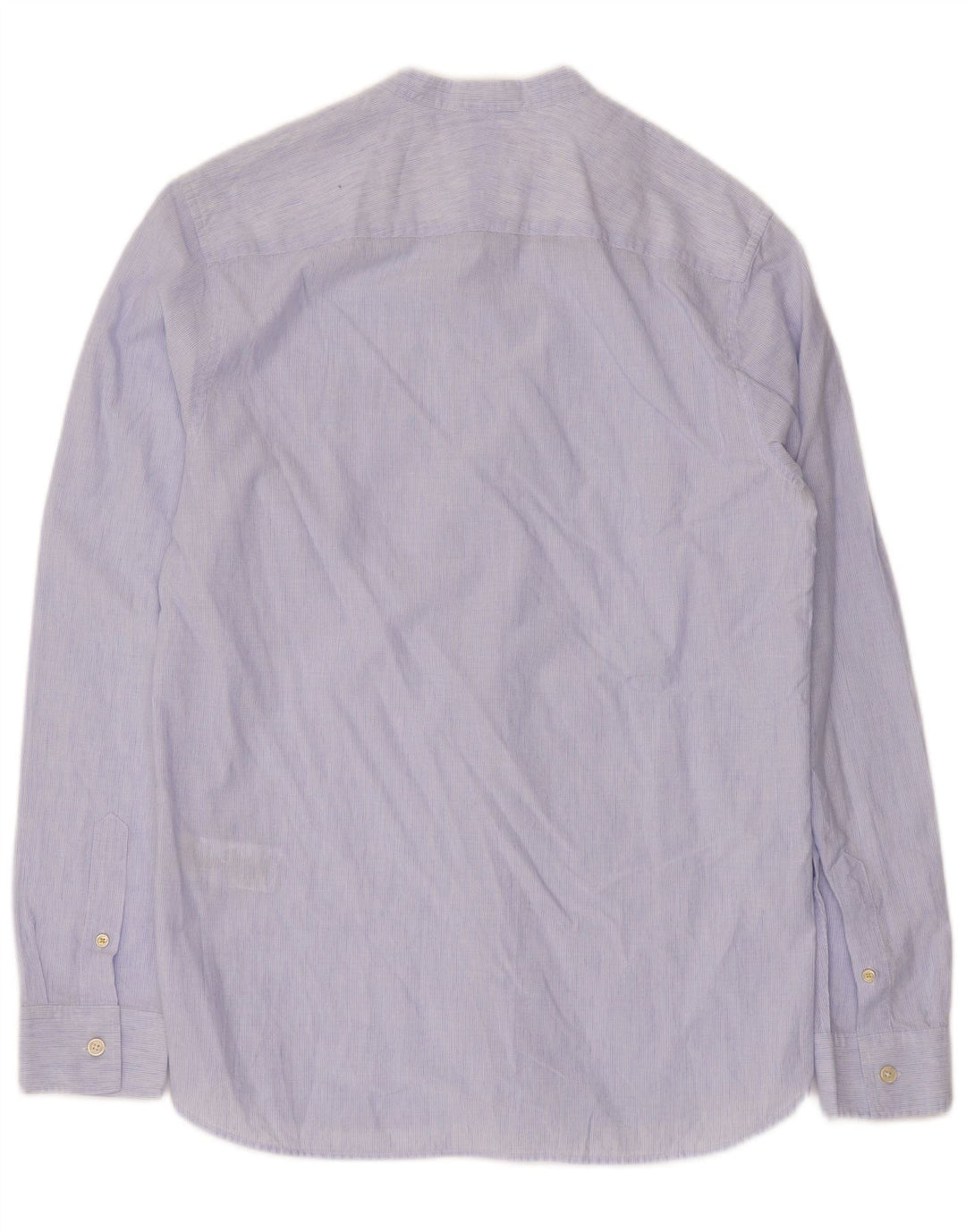 Ted Baker Herrenhemd, Größe 3, mittelblau, Nadelstreifen-Baumwolle