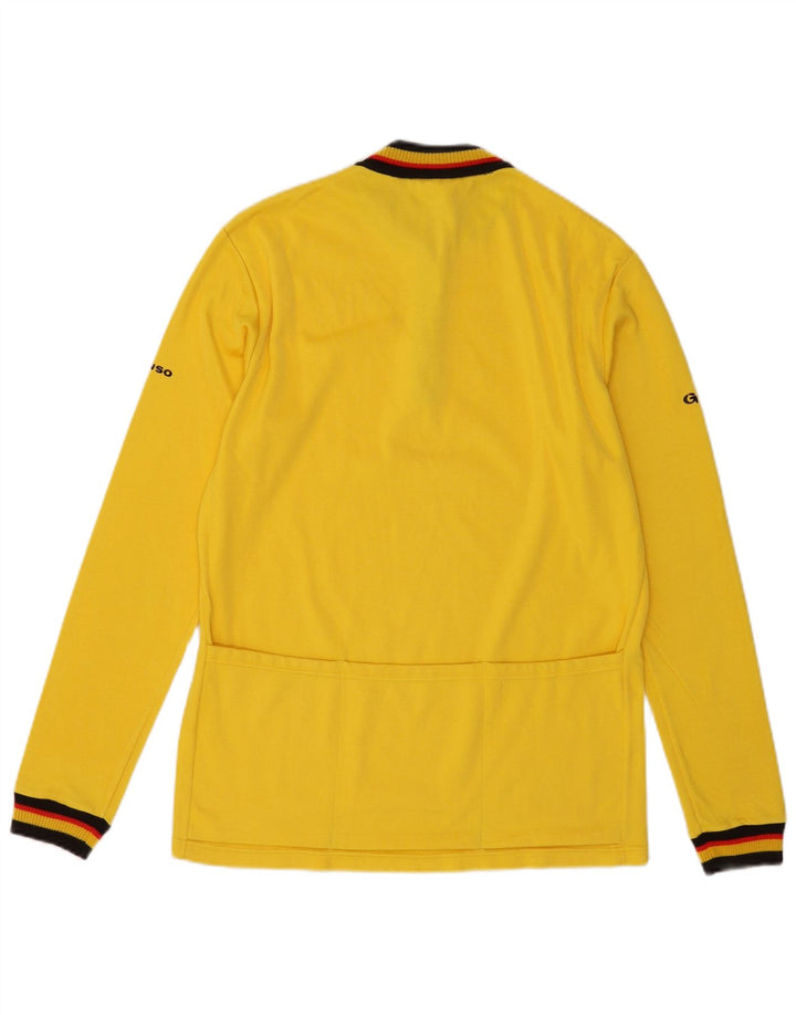 Gonso Herren-Oberteil mit Reißverschluss, langärmelig, XL, gelb, Polyacryl