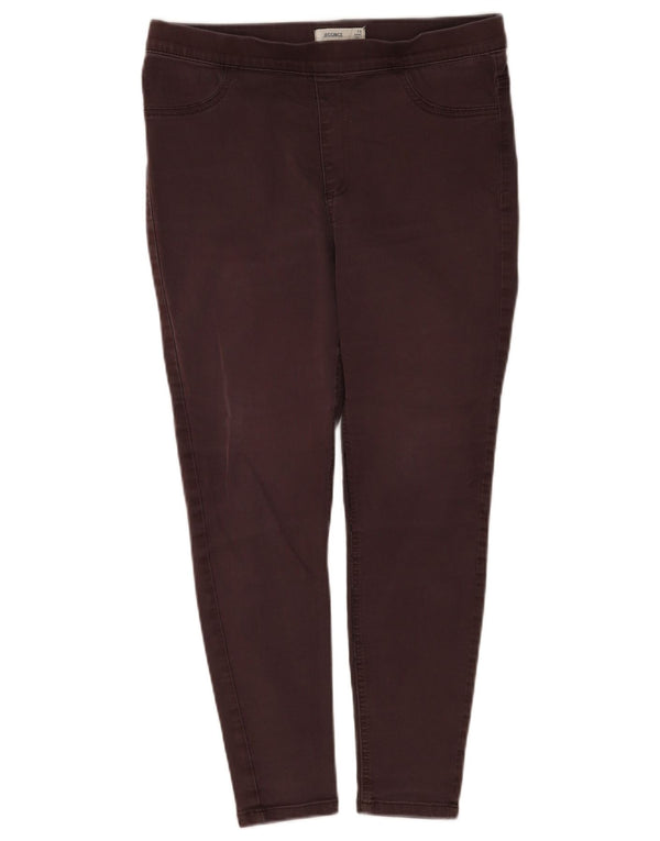 Marks & Spencer Damen Crop Jegging Jeans UK 14 Large W34 L25 Braune Baumwolle