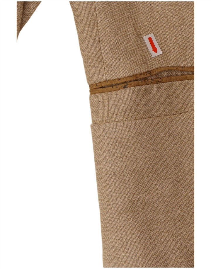 Massimo Dutti Damen 2-Knopf-Blazerjacke EU 42 Large Beige