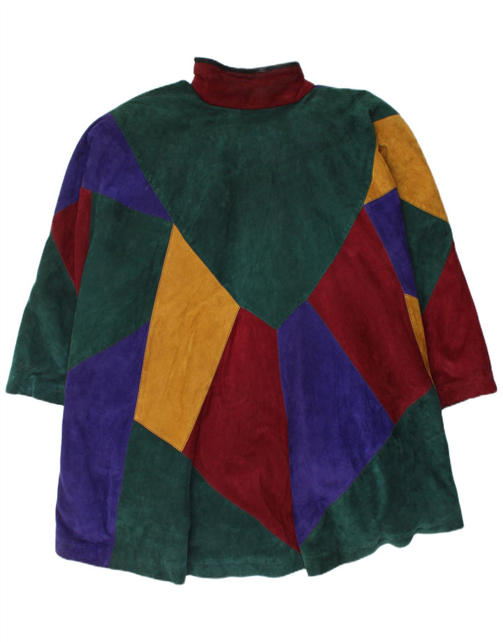 Pancaldi & B Damen Übergroßer Mantel IT 42 Mittel Mehrfarbig