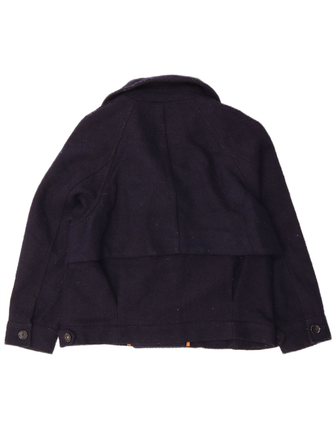 White Stuff Damen Übergroße Bomberjacke UK 10 Small Marineblaue Wolle