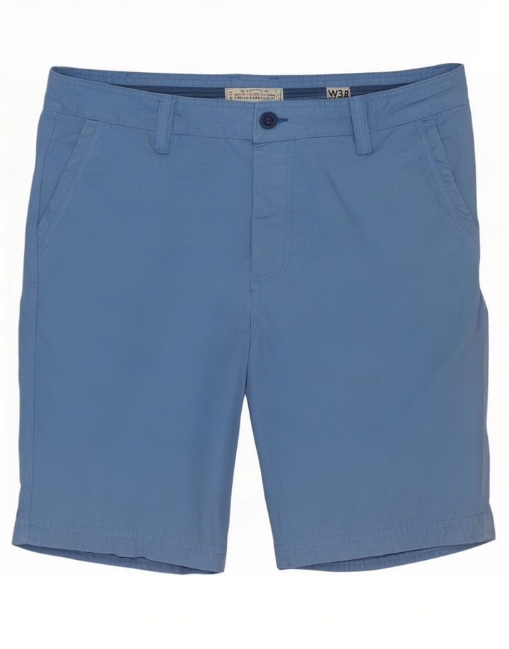 Fat Face Herren Chinoshorts W38 XL Blaue Baumwolle