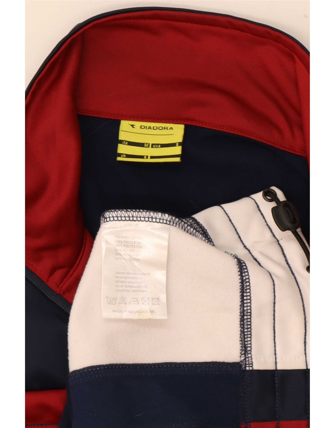 Diadora Herren-Trainingsanzug-Oberteil, Jacke, klein, mehrfarbig, Colourblock-Polyester