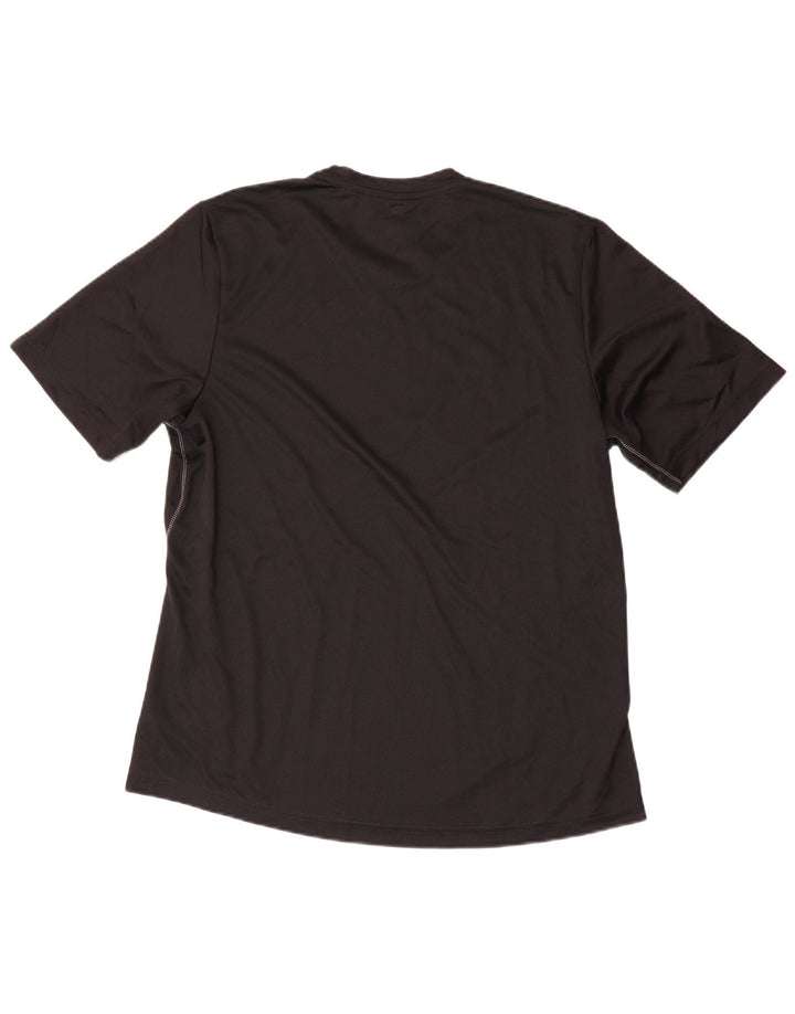 ADIDAS Herren Climalite T-Shirt Top Large Schwarz Polyester