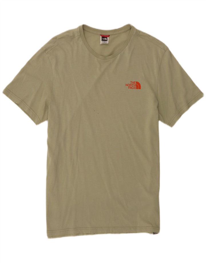 The North Face Herren-T-Shirt-Oberteil aus mittlerer Khaki-Baumwolle