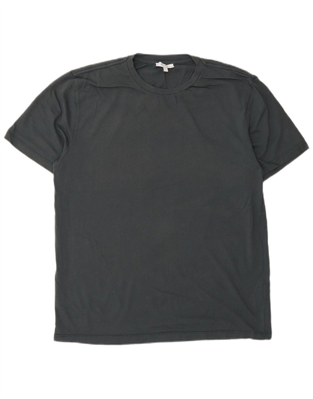 Reiss Herren T-Shirt Top Large Blau Baumwolle