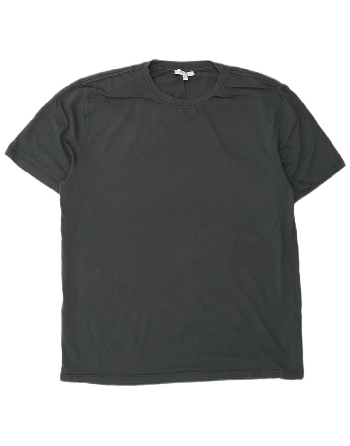 Reiss Herren T-Shirt Top Large Blau Baumwolle