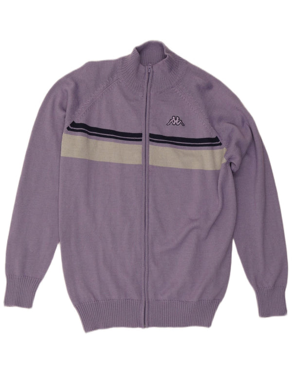 KAPPA Herren-Cardigan-Pullover 3XL Lila Farbblock-Acryl