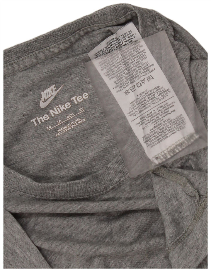 Nike Herren T-Shirt Top XS Grau gefleckte Baumwolle