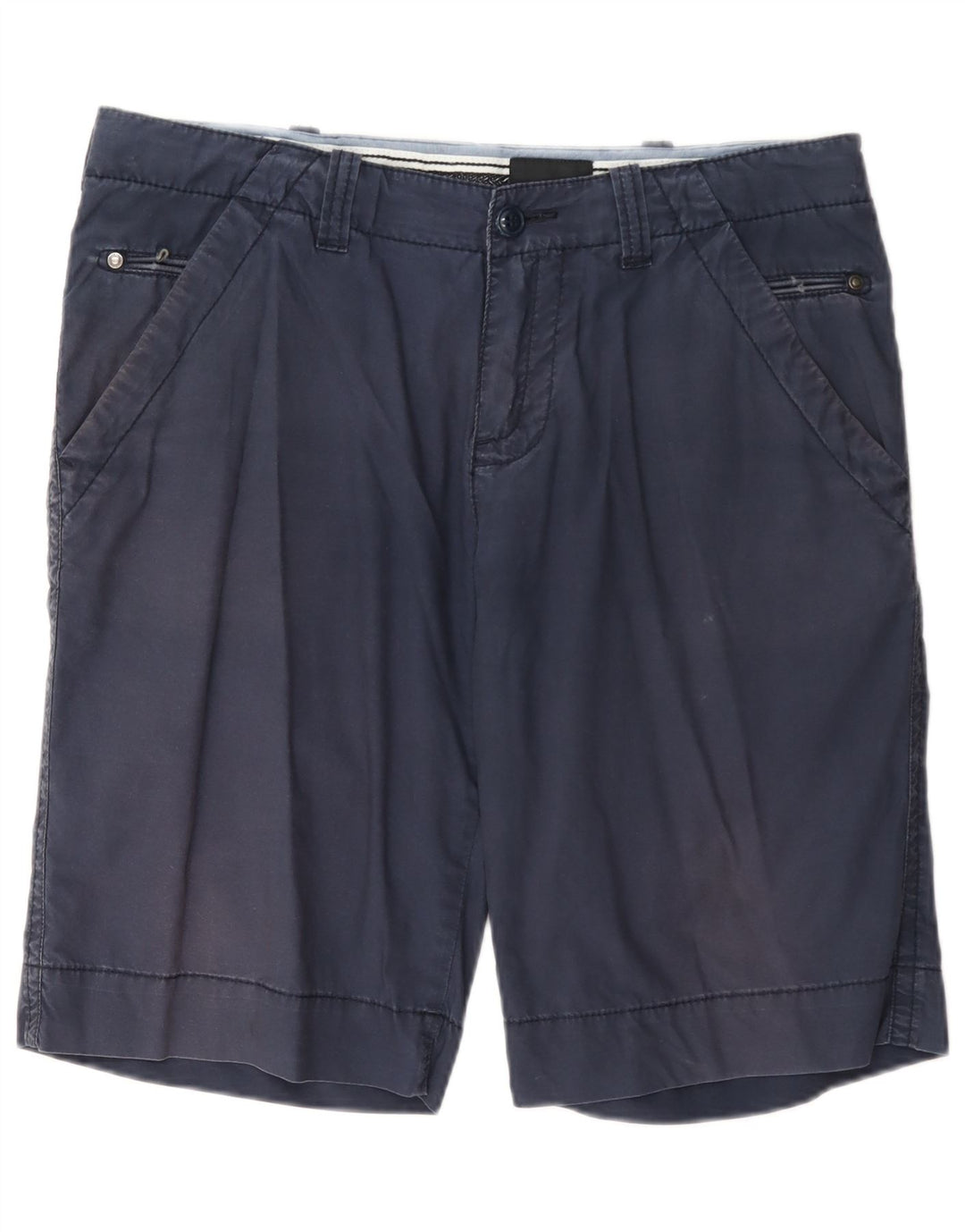 Calvin Klein Herren Chino-Shorts W32 Medium Navy Blue Cotton