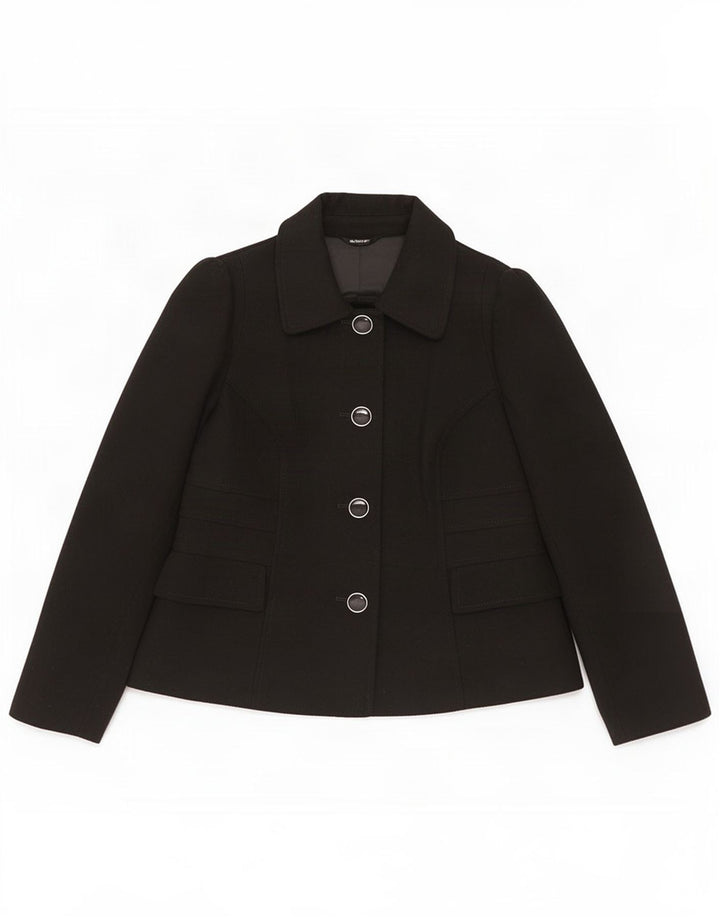 Marks & Spencer Damen-Blazerjacke mit 4 Knöpfen, UK 14, mittelschwarz, Polyester
