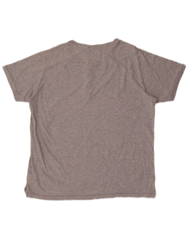 Tommy Hilfiger Herren T-Shirt Top XL Grau Baumwolle