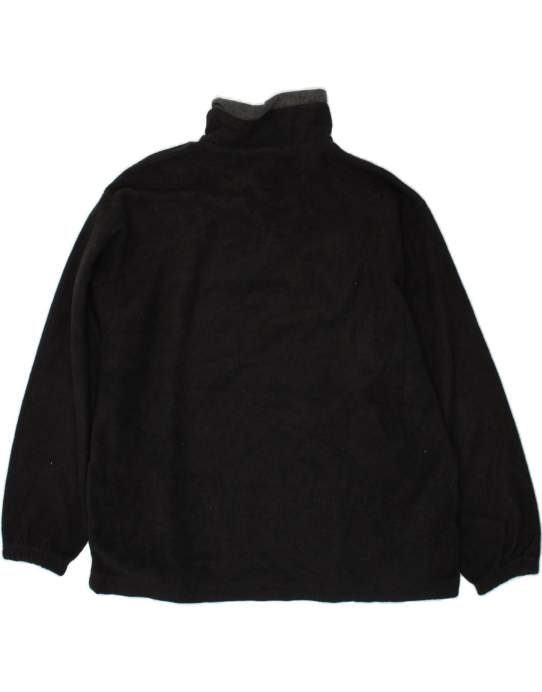 IZOD Mens Zip Neck Fleece Jumper XL Black Vintage Izod and Second-Hand Izod from Messina Hembry 