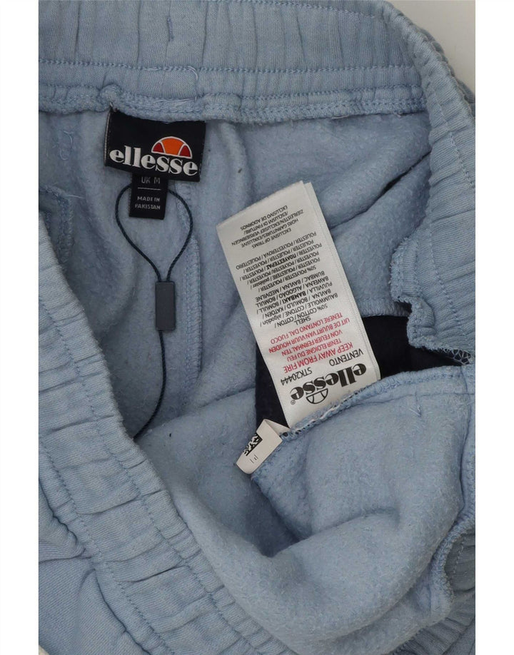 Ellesse Herren-Sportshorts aus mittelblauer Colourblock-Baumwolle