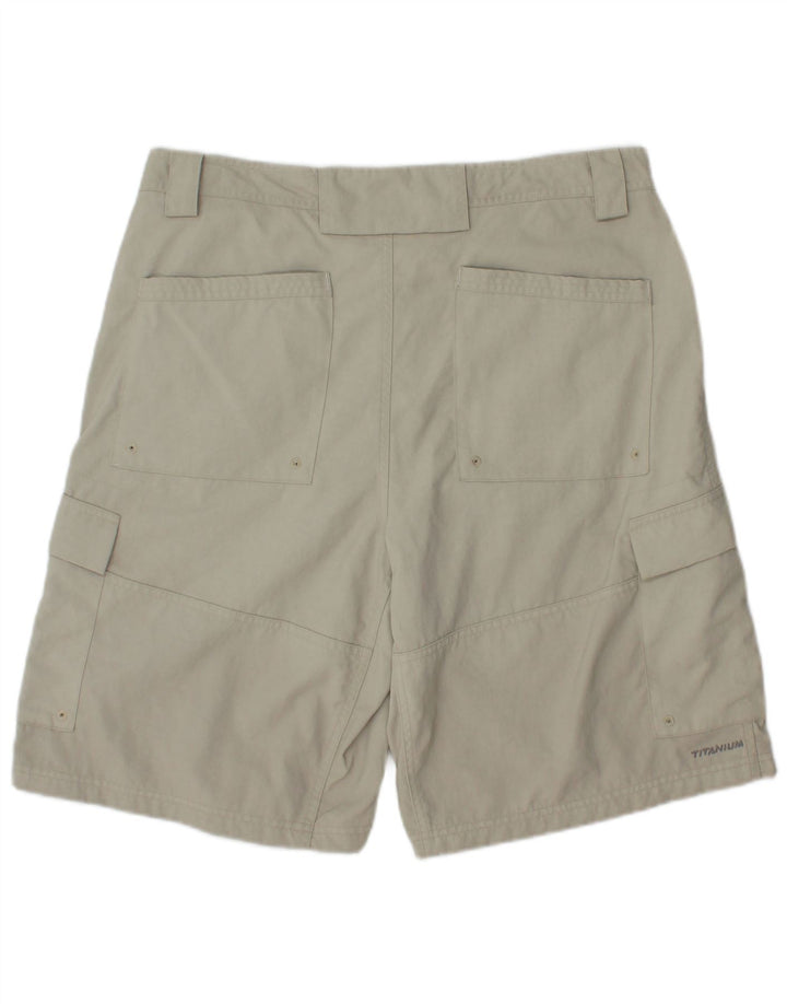Columbia Herren-Cargoshorts W34, großes graues Nylon