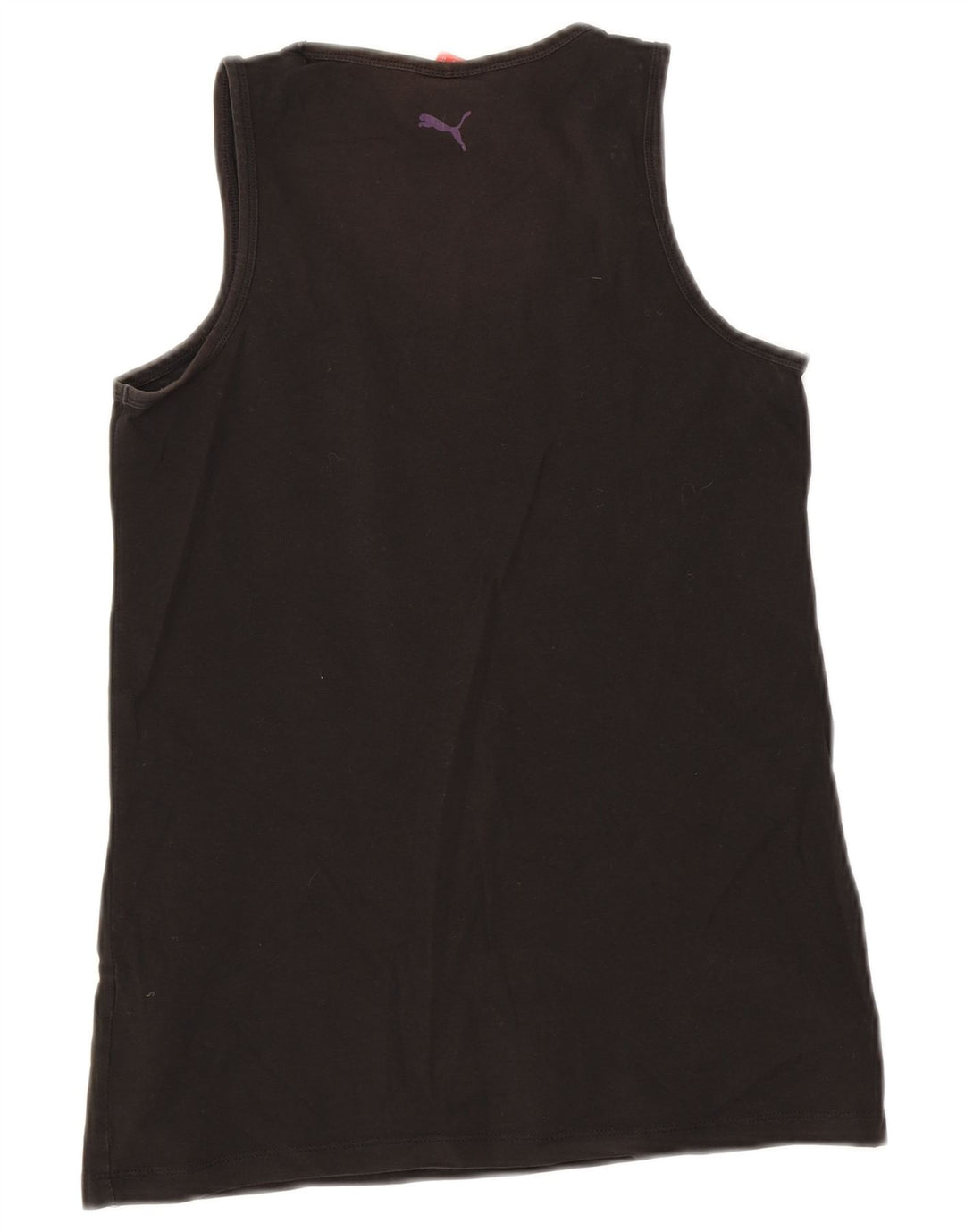 Puma Damen Weste Top UK 12 Medium Schwarz Baumwolle