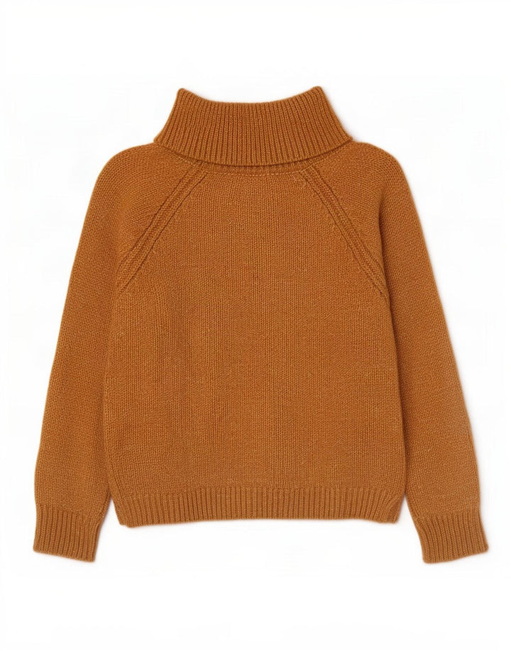 Massimo Dutti Rollkragenpullover für Damen, UK 14, Mittelbraun, Acryl