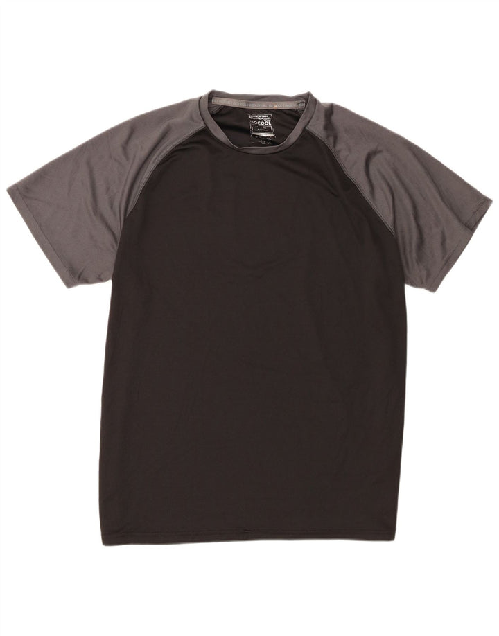 Mountain Warehouse IsoCool-T-Shirt für Herren, 2XL, graues Farbblock-Polyester