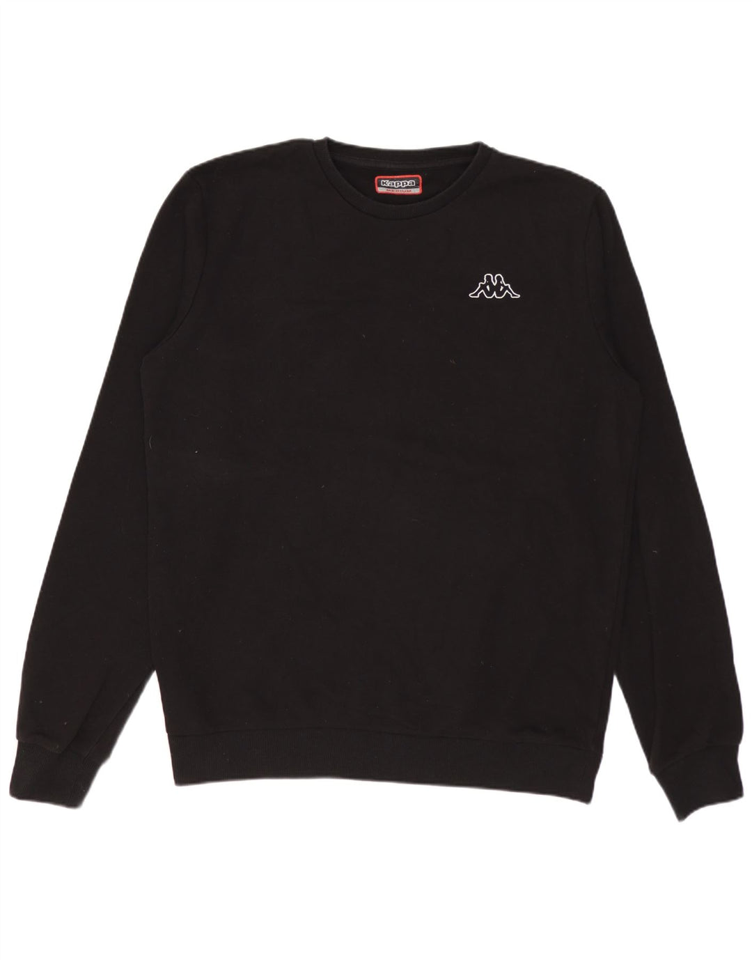 Kappa Herren-Sweatshirt-Pullover, mittelschwarz, Baumwolle