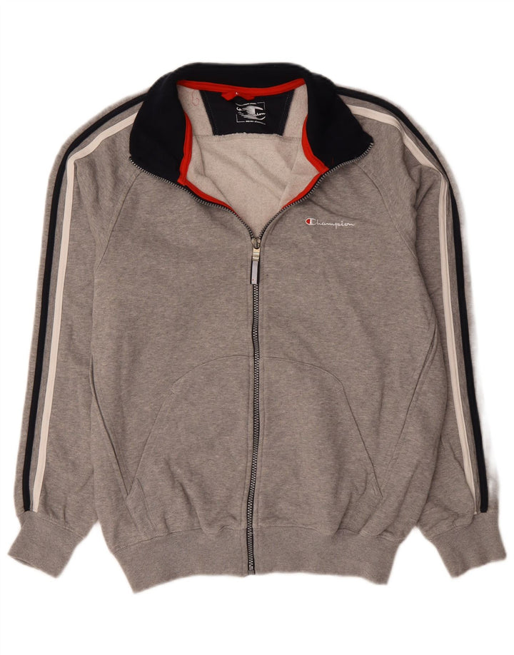 Champion Herren-Trainingsanzug-Oberteil, große, grau gesprenkelte Baumwolle