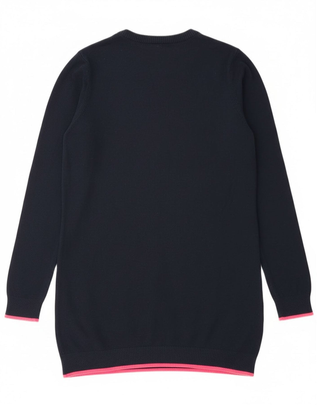 Superdry Damen Longline-Pullover mit Rundhalsausschnitt, UK 12, Mittelmarineblau