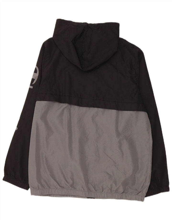 CHAMPION Damen-Trainingsanzugoberteil mit Grafik, UK 14, Größe L, Schwarz, Farbblock