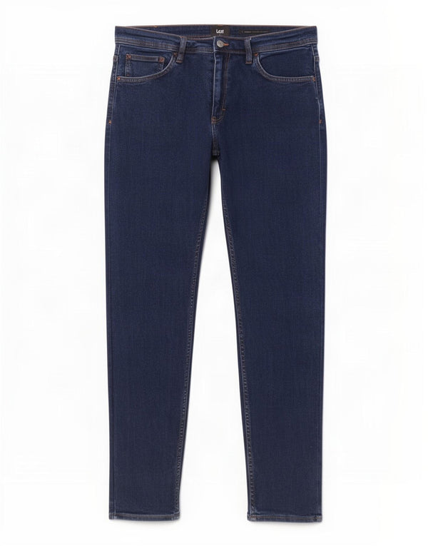 Lee Damen Slim Jeans W34 L32 Blaue Baumwolle