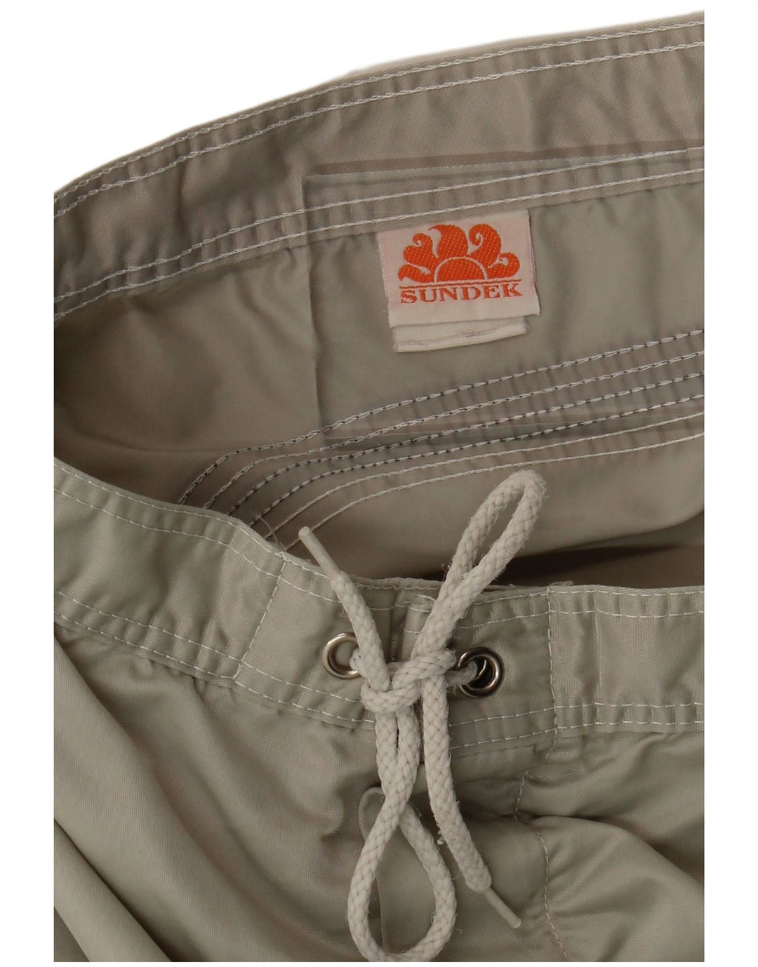 Sundek Herren-Badeshorts, klein, grünes Nylon
