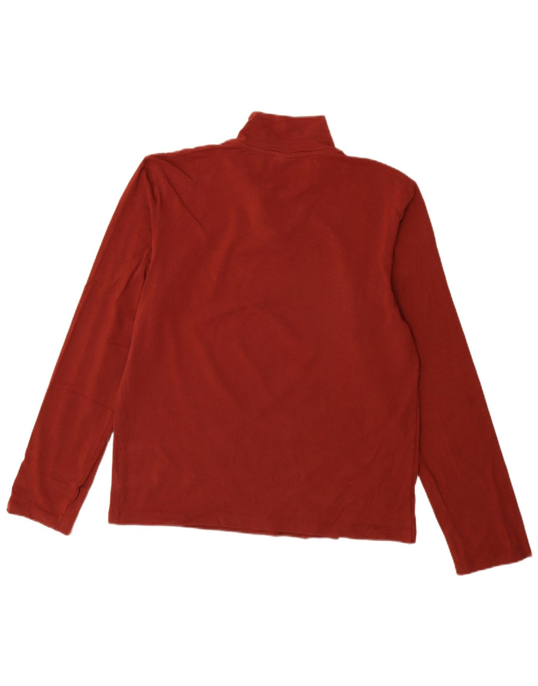 Trussardi Jeans Herren-Pullover-Trainingsanzugoberteil mit Reißverschluss und Halsausschnitt, Größe L, Kastanienbraun