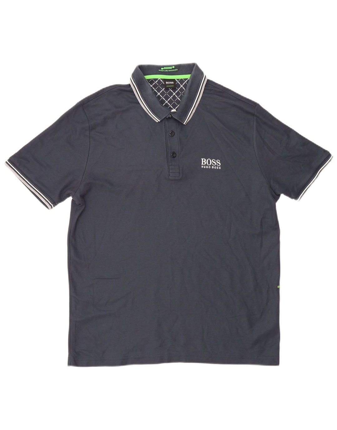 Hugo Boss Herren Poloshirt XL Marineblau Baumwolle