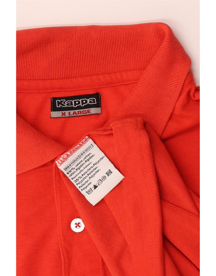 Kappa Herren Poloshirt XL Orange Baumwolle