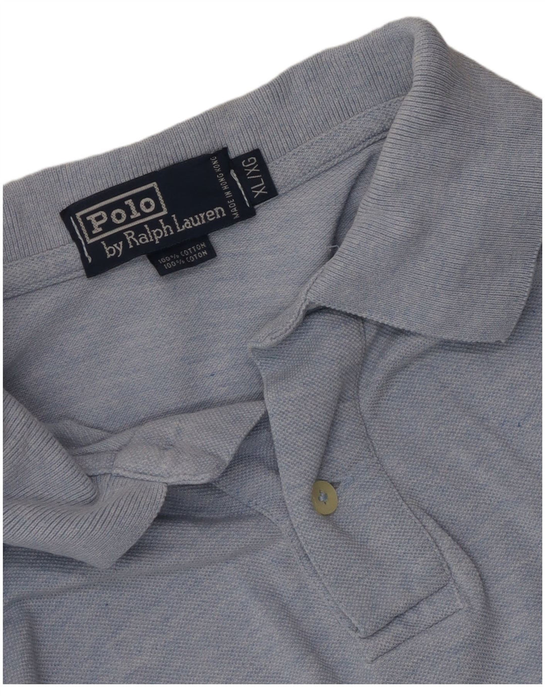 Polo Ralph Lauren Herren-Poloshirt XL, blaue Baumwolle