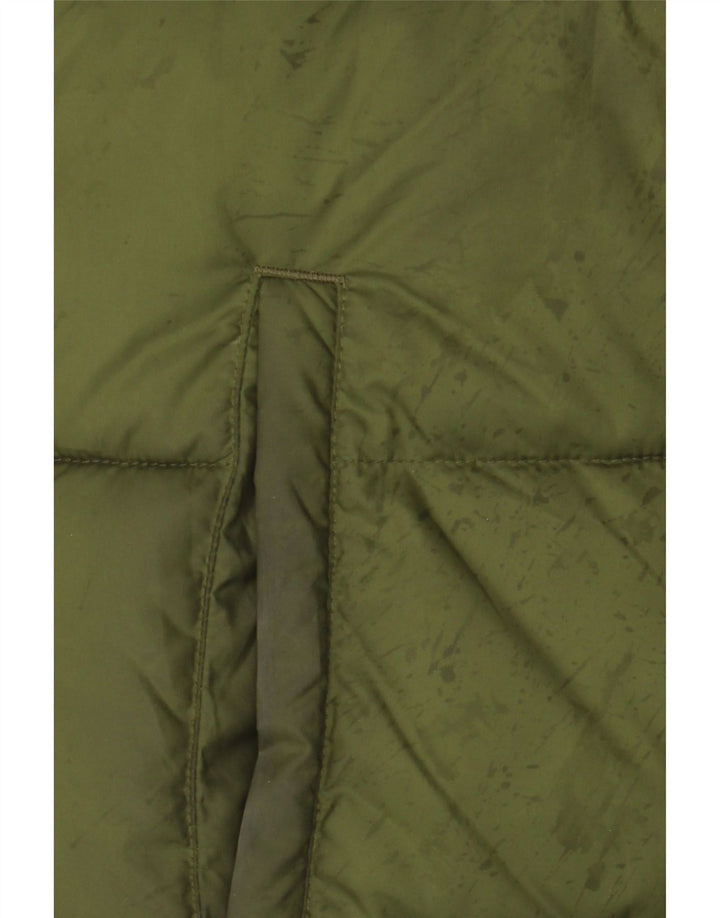 ELLESSE Wattierte Herrenjacke mit Kapuze, UK 36, Größe S, Grün, Polyester