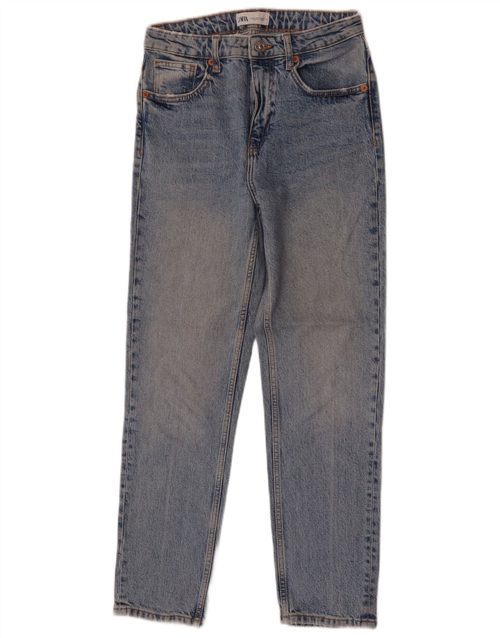 Zara Damen Slim Jeans EU 36 XS W26 L27 Blau