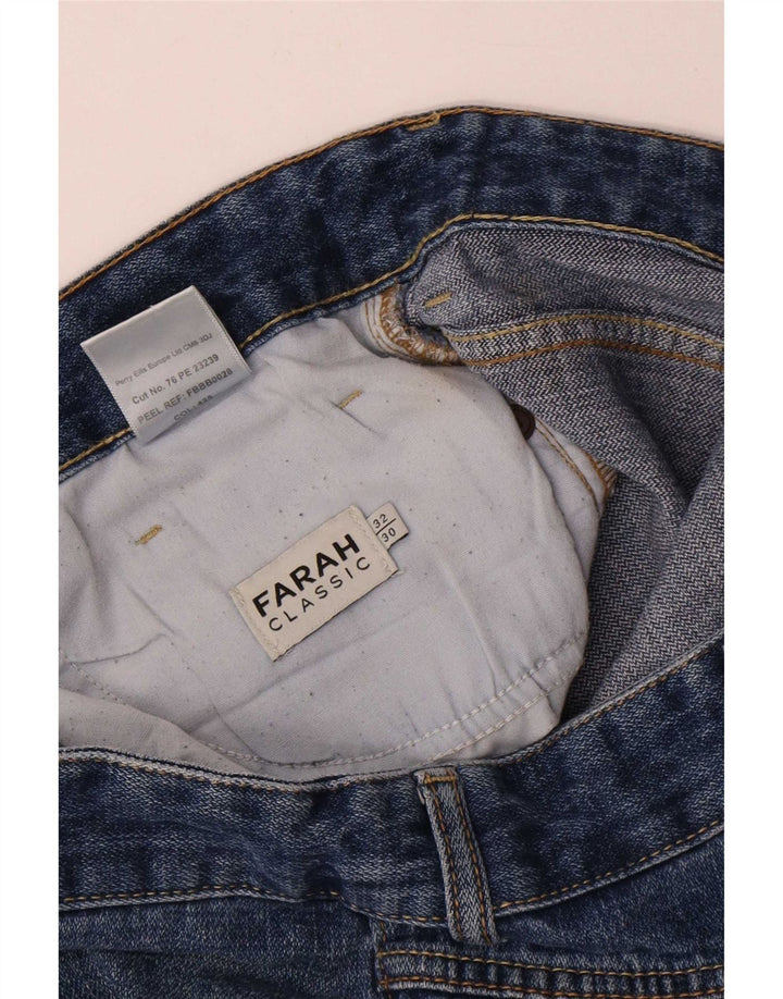 Farah Damen-Jeans mit klassischer Passform, verkürzte Passform, W32, L24, Blau, Baumwolle