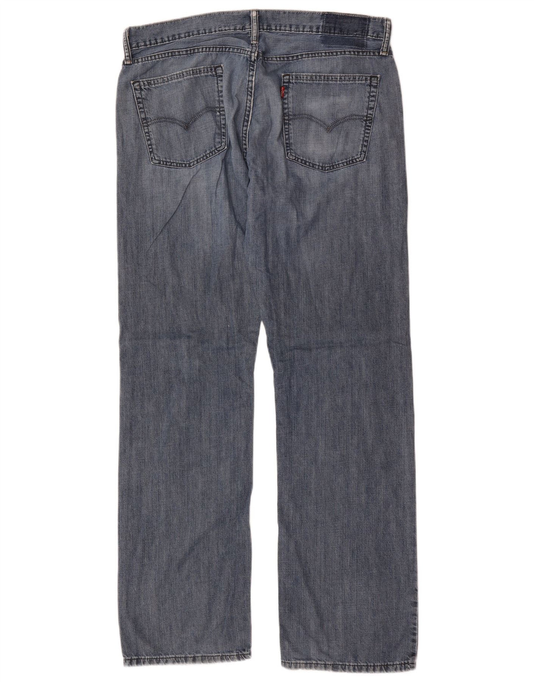 Levi's Damen Straight Jeans W36 L34 Blaue Baumwolle